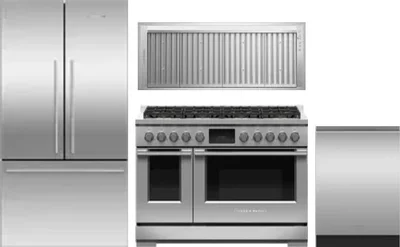 4 Piece Package Includes Refrigerator, Range, Hood And Dishwasher